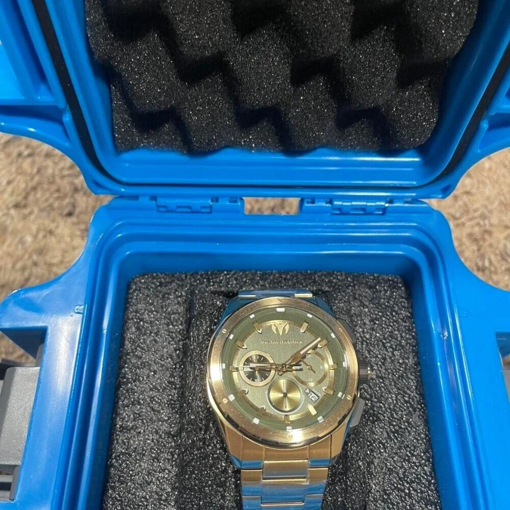 Technomarine Green Gold Watch In 8 Bfa